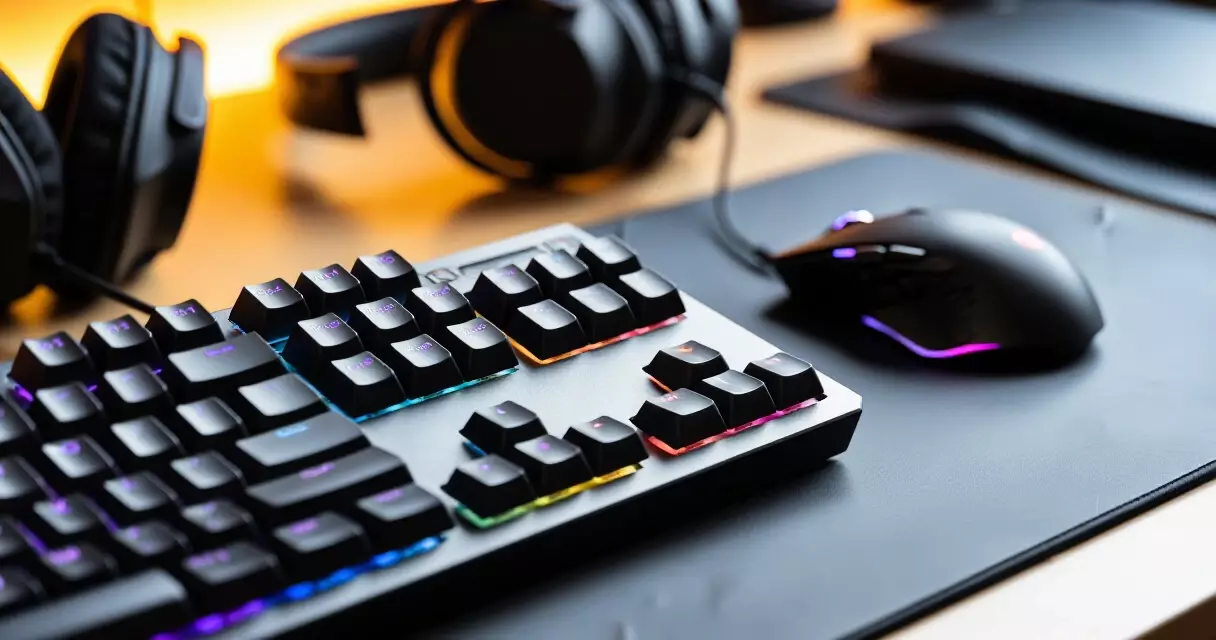 Gaming keyboard mouse headset peripherals setup မြန်မာ gamer