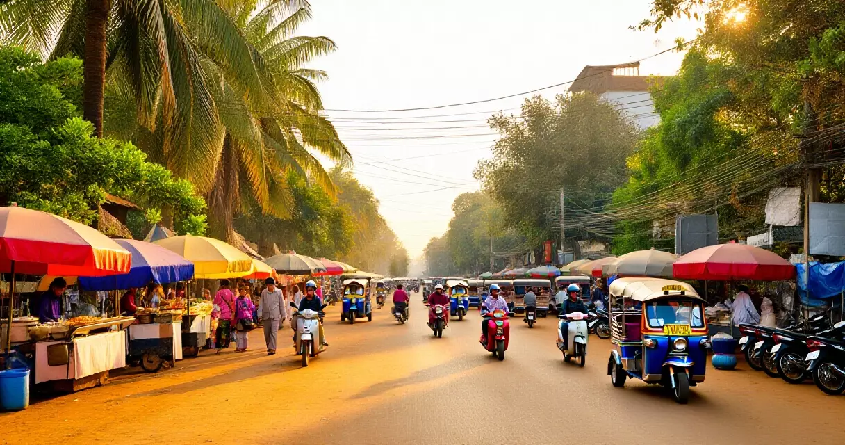 ရန်ကုန် မြို့တည်ရှိ ရပ်ကွက်တစ်ခုရှိ လမ်းဘေးဈေးများ