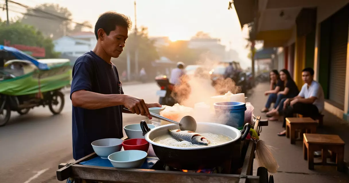 ရန်ကုန် လမ်းဘေးအစားအသောက် စတင်ခဲ့တဲ့ လှည်းတန်းမုန့်ဟင်းခါးဆိုင်ရဲ့ နောက်ခံအကြောင်း