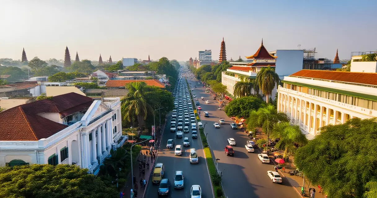 ရန်ကုန်မြို့ ၂၀၁၉ ကာလ မြင်ကွင်းကျယ် — ကိုလိုနီသမိုင်းဆောင်များနှင့် ဗိမာန်တို့ ဝင်းဝင်းထိ