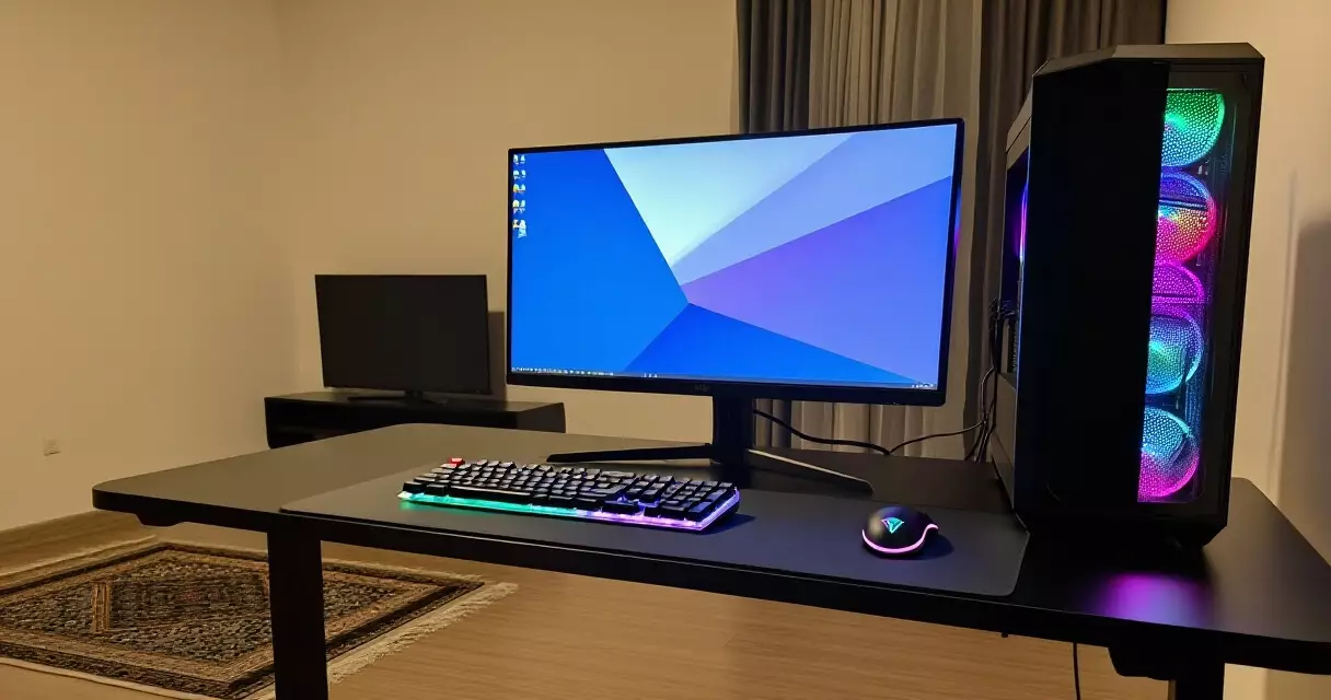 မြန်မာ gamer ၏ gaming PC setup ဒက်စ်တင်မေး