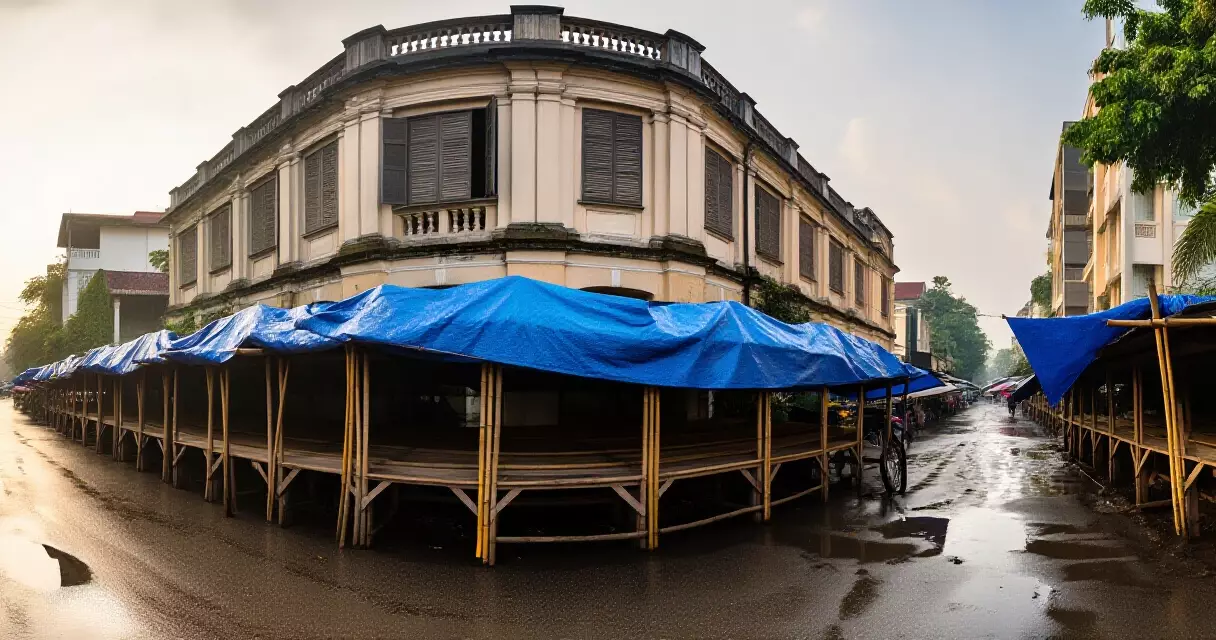 ရန်ကုန် မြို့ပြ လမ်းဘေး ဆိုင်ရာဆိုင်ကွင်း မိုးရာသီ ပိတ်ထားချိန်