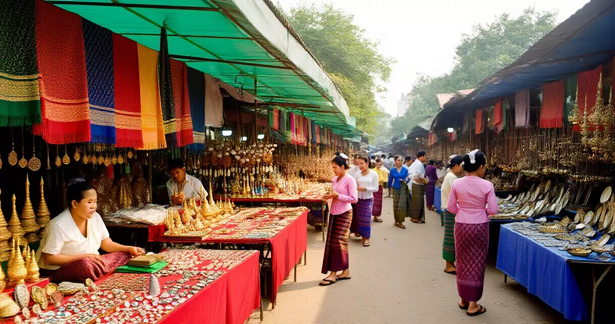 ဗိုလ်ချုပ်အောင်ဆန်းဈေး ရန်ကုန် – ရိုးရာလက်ရာ ကျောက်မျက်ဈေး
