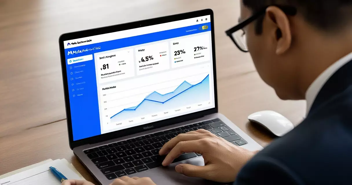Meta Business Suite analytics ကြည့်ရှုနေသော ရန်ကုန် လုပ်ငန်းရှင်