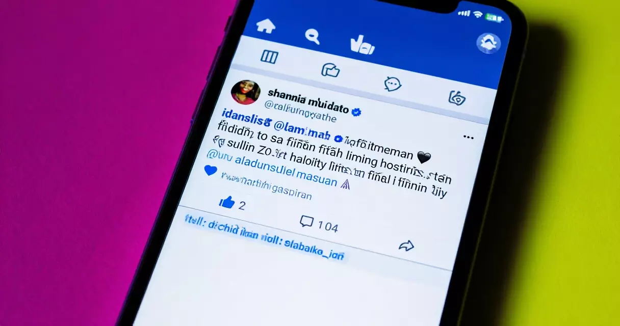 မြန်မာဘာသာ Facebook post caption ဖန်တီးထားသော smartphone မျက်နှာပြင်