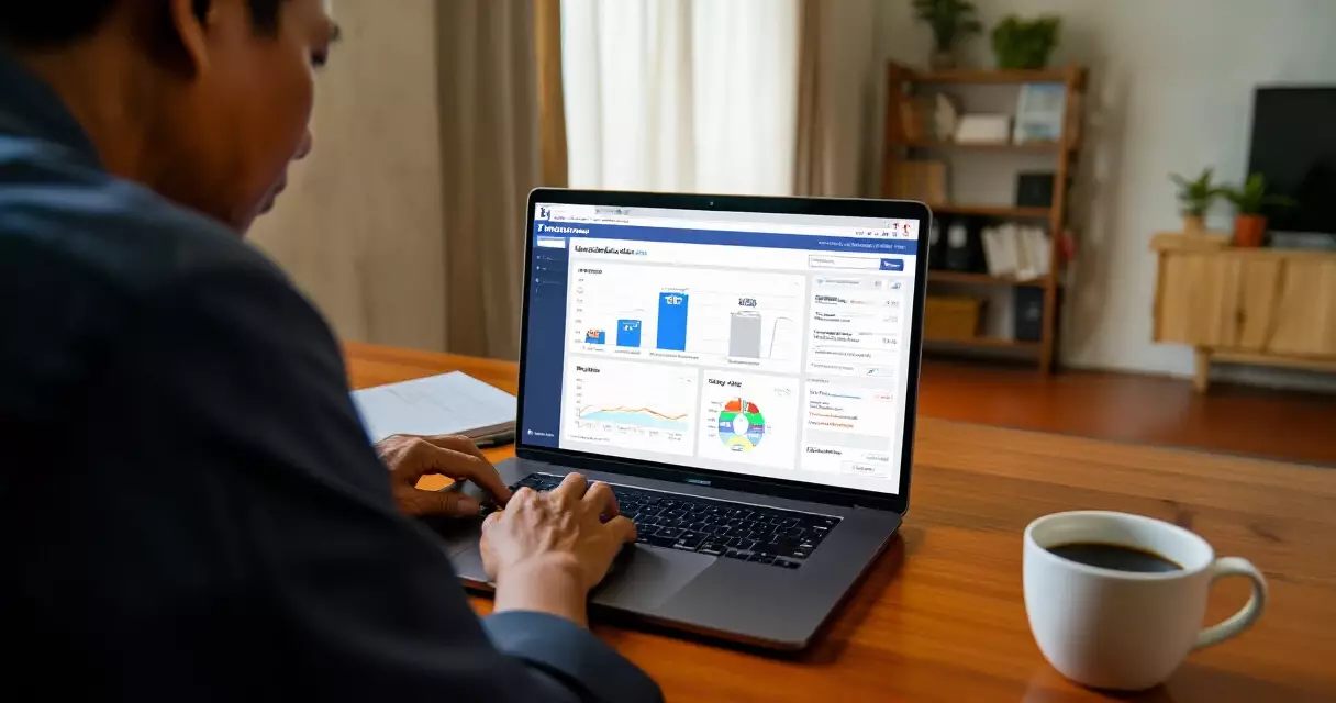 မြန်မာ လုပ်ငန်းငယ် ပိုင်ရှင် Facebook Ads ဒက်ရှ်ဘုတ် ကြည့်ရှုနေသည်