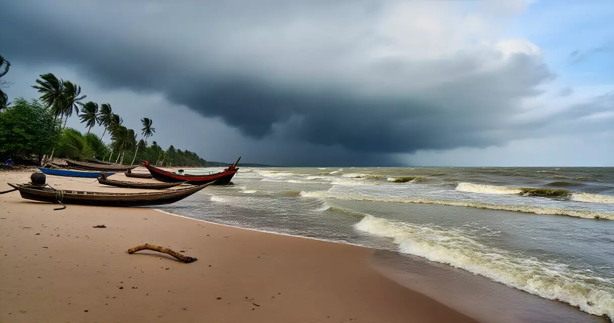 မတ်တမ်ပင်လယ်ကွေ့ မုတ်သုံကာလ ကမ်းရိုးတန်း မြင်ကွင်း