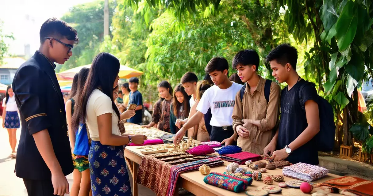 ရန်ကုန် wave trends &mdash; မြို့ပြ pop-up market တွင် လူငယ်များ