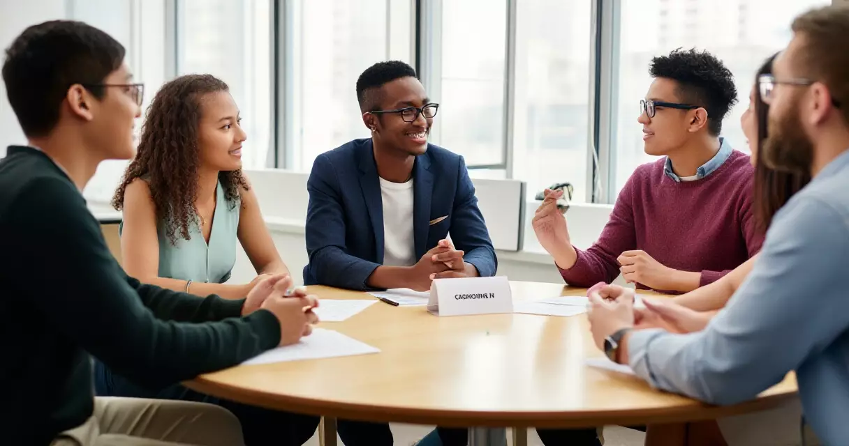Startup networking ပွဲတွင် စွန့်ဦးတီထွင်သူ လူငယ်များ ဆွေးနွေးနေပုံ