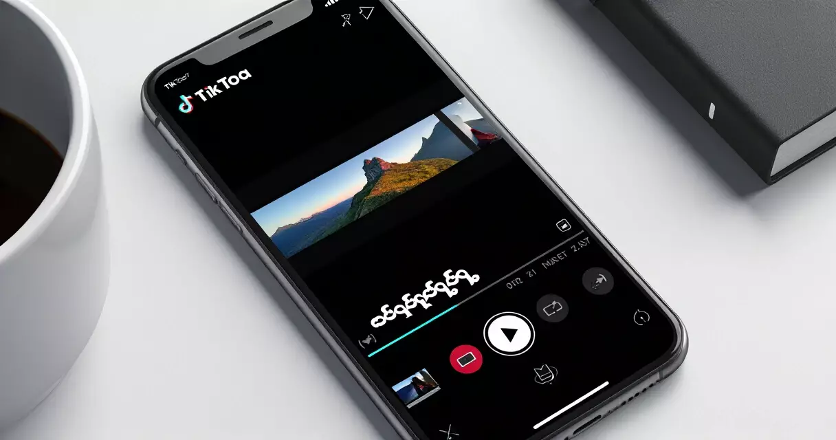 Myanmar TikTok video CapCut ဖြင့် edit လုပ်နေသော process