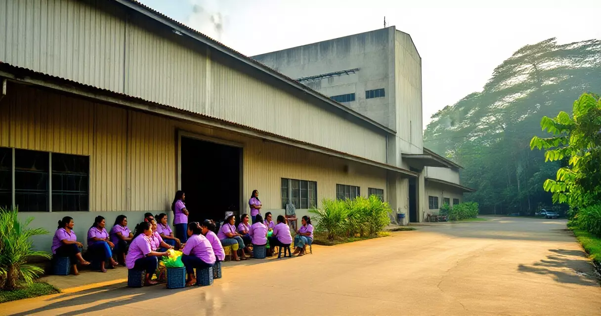 ရန်ကုန် လှိုင်သာယာ စက်ရုံဇုန်ရှိ အထည်ချုပ်အလုပ်သမားများ